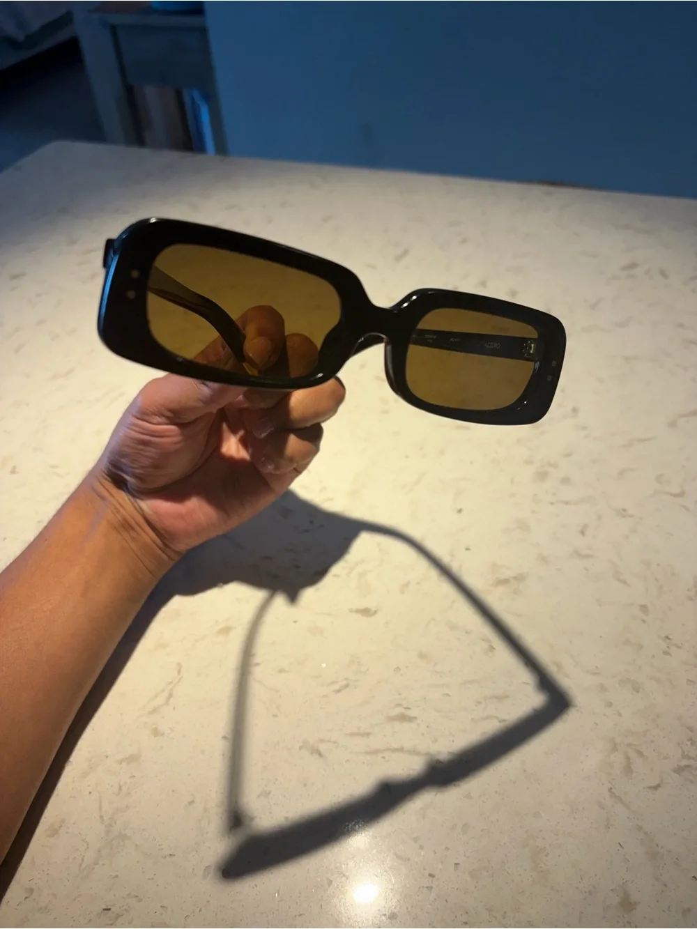 Jacquemus Black Square Frame Sunglasses